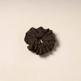 Brown Handmade Cotton Elastic Rubber Band/Scrunchie