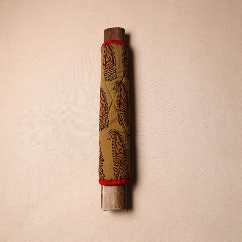 Buy Handmade Cotton Brown Fridge Handle Cover