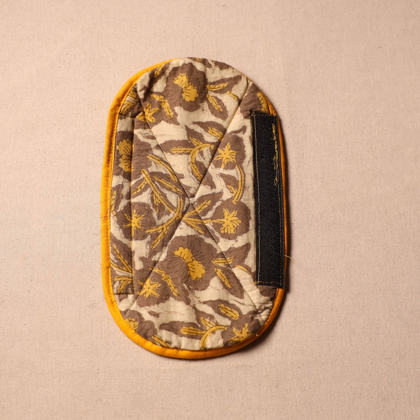 Buy Handmade Cotton Brown Fridge Handle Cover 201