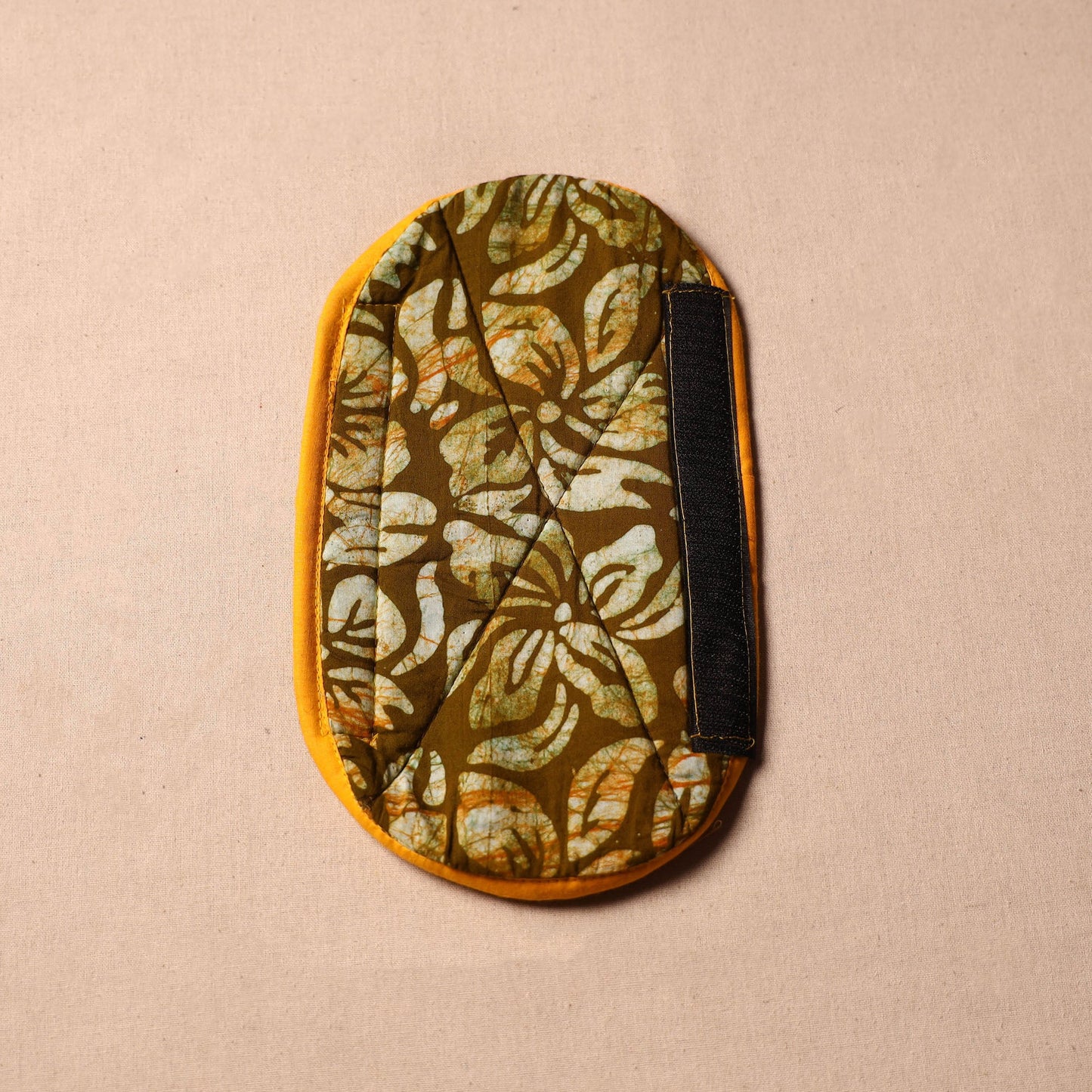 Buy Handmade Cotton Brown Fridge Handle Cover 218