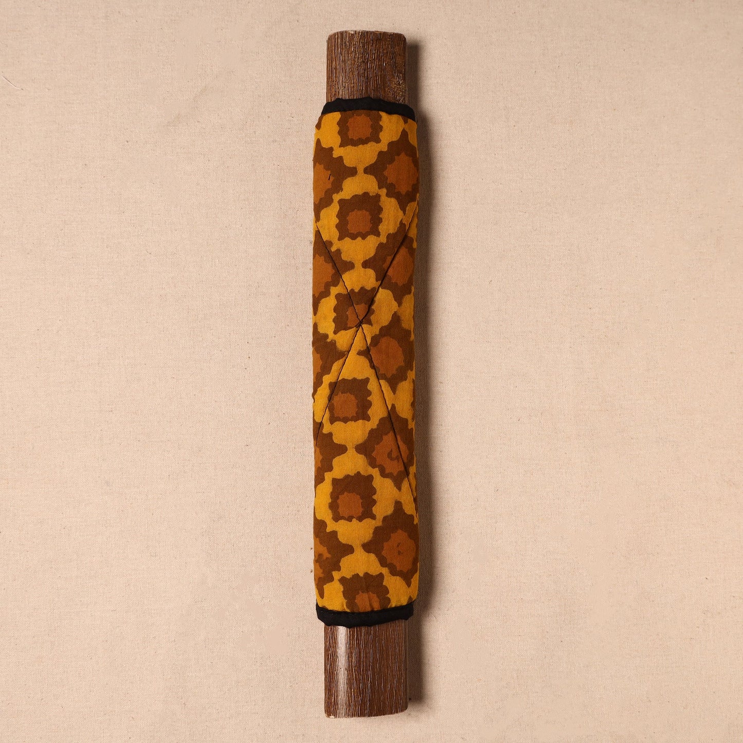 Buy Handmade Cotton Brown Fridge Handle Cover 37