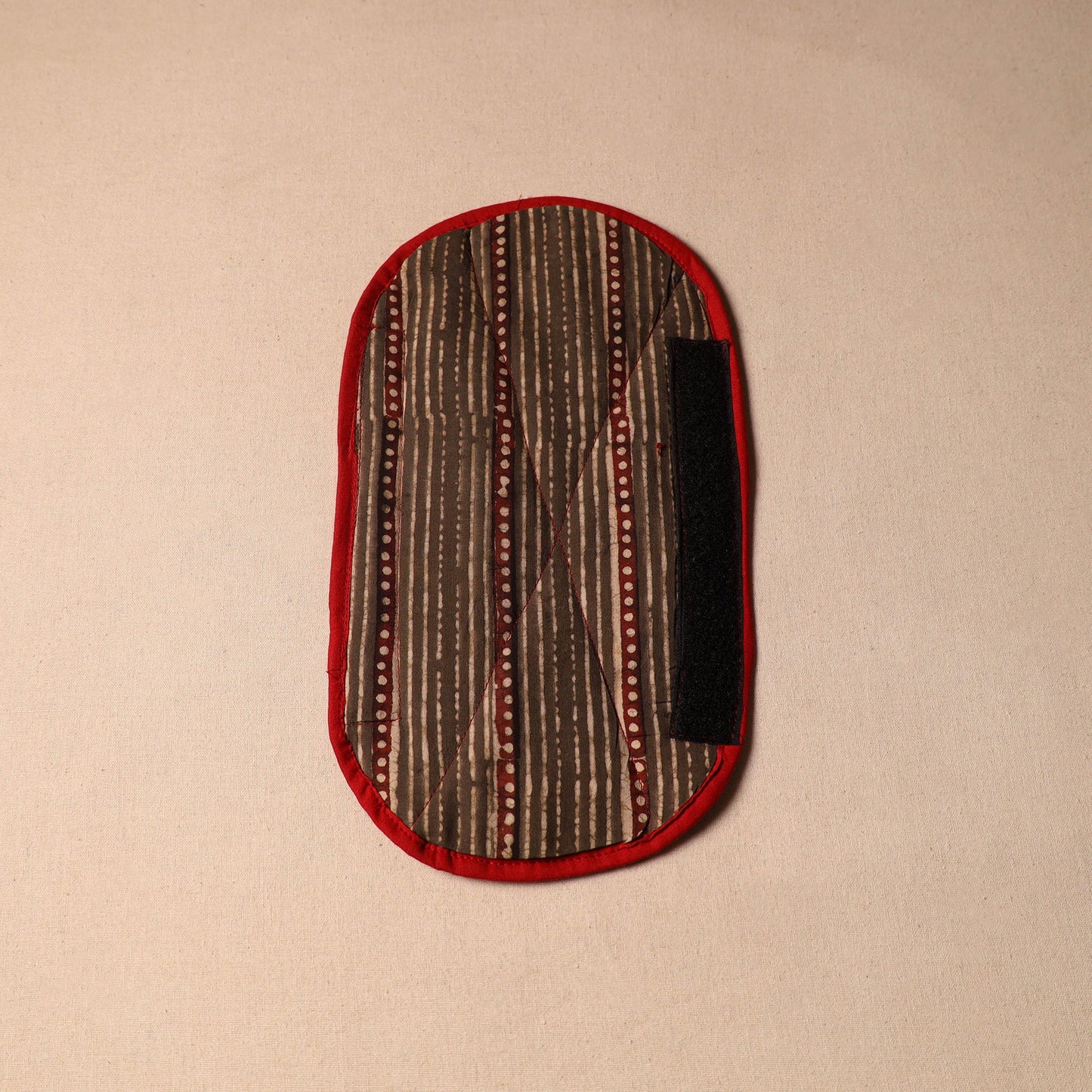 Brown - handmade cotton fridge handle cover 53 - handcrafted