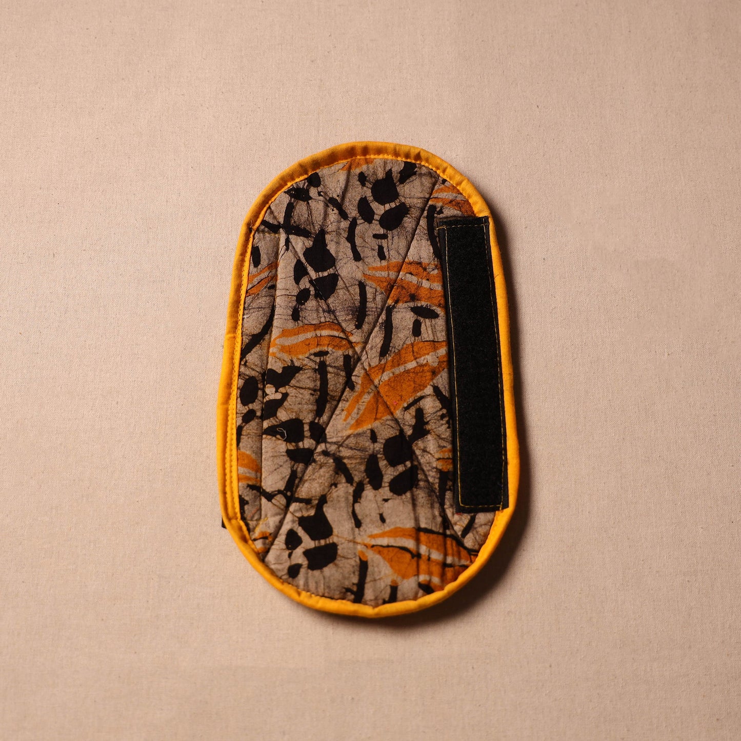 Buy Handmade Cotton Brown Fridge Handle Cover 80