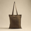 Brown - handmade cotton jhola bag 02 - handcrafted