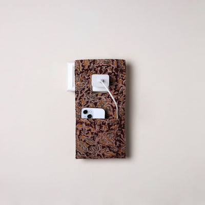 Brown Handmade Cotton Mobile Charging Holder