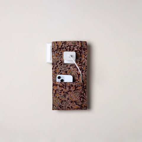 Brown Handmade Cotton Mobile Charging Holder