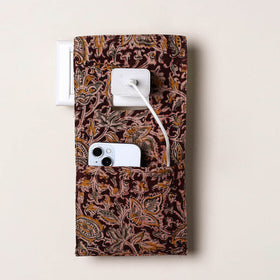 Brown Handmade Cotton Mobile Charging Holder