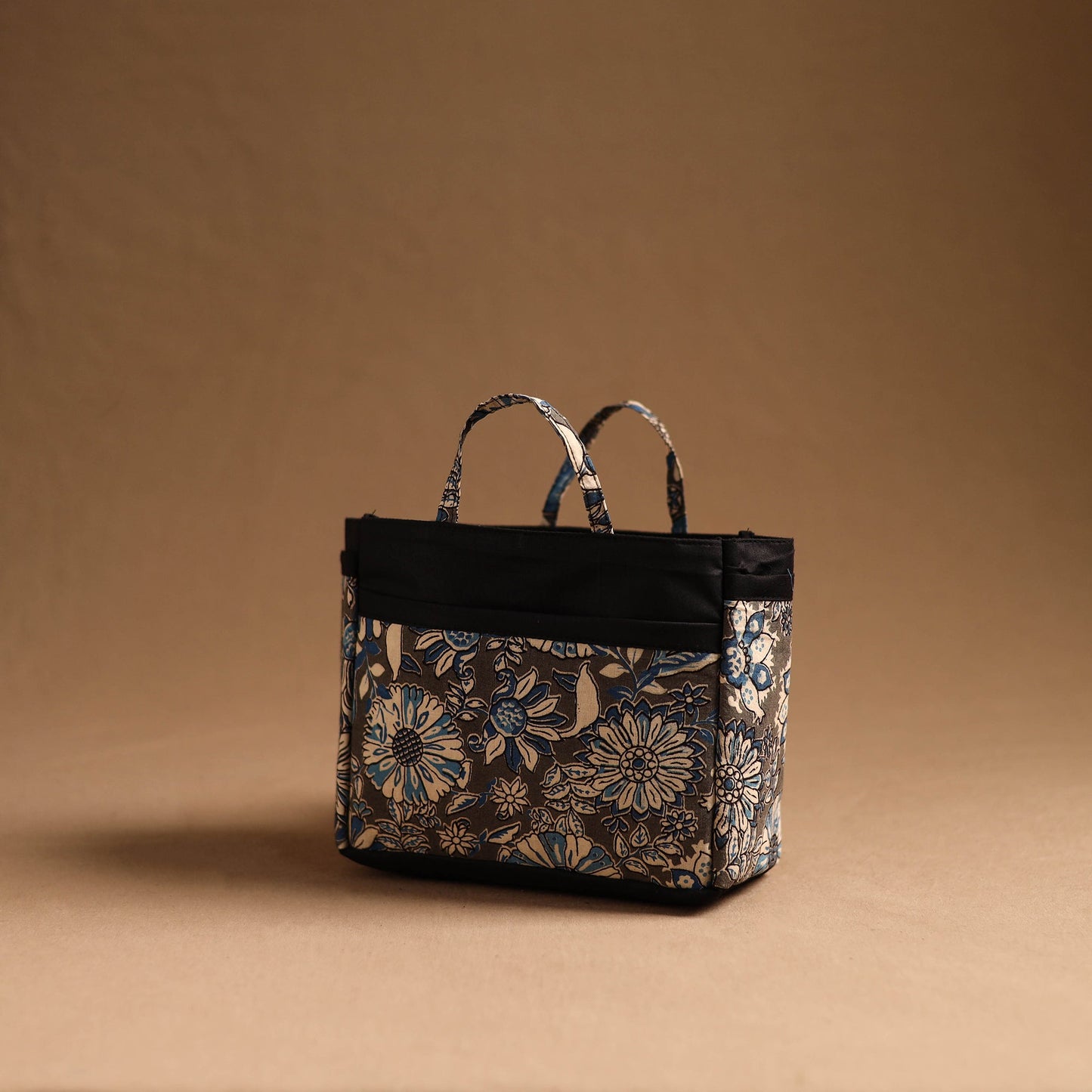  Brown Handmade Cotton Multipurpose Cosmetic/Toiletry Bag