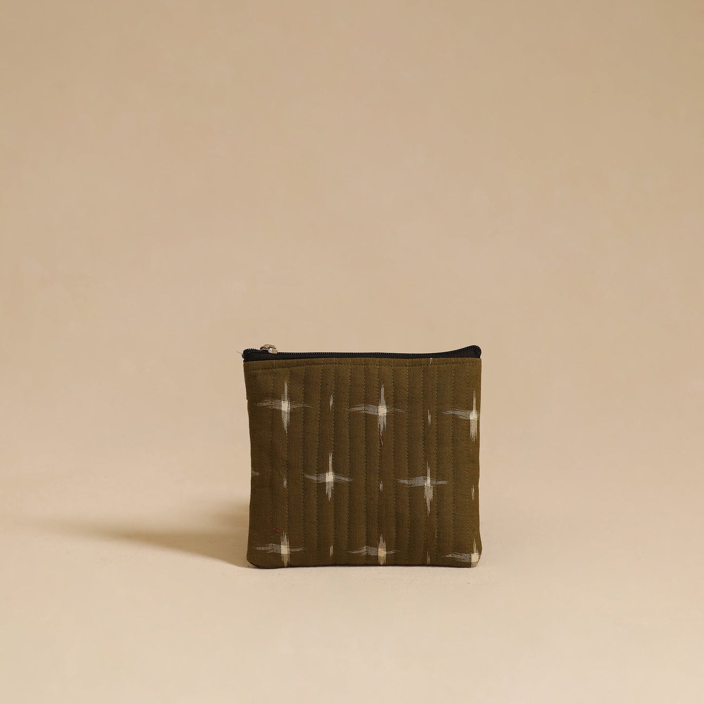 Brown - handmade cotton multipurpose utility pouch (set