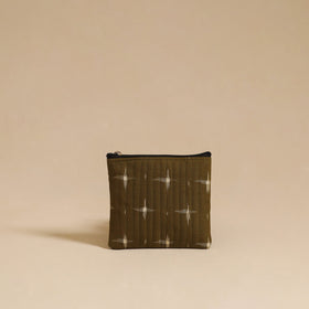 Brown - handmade cotton multipurpose utility pouch (set