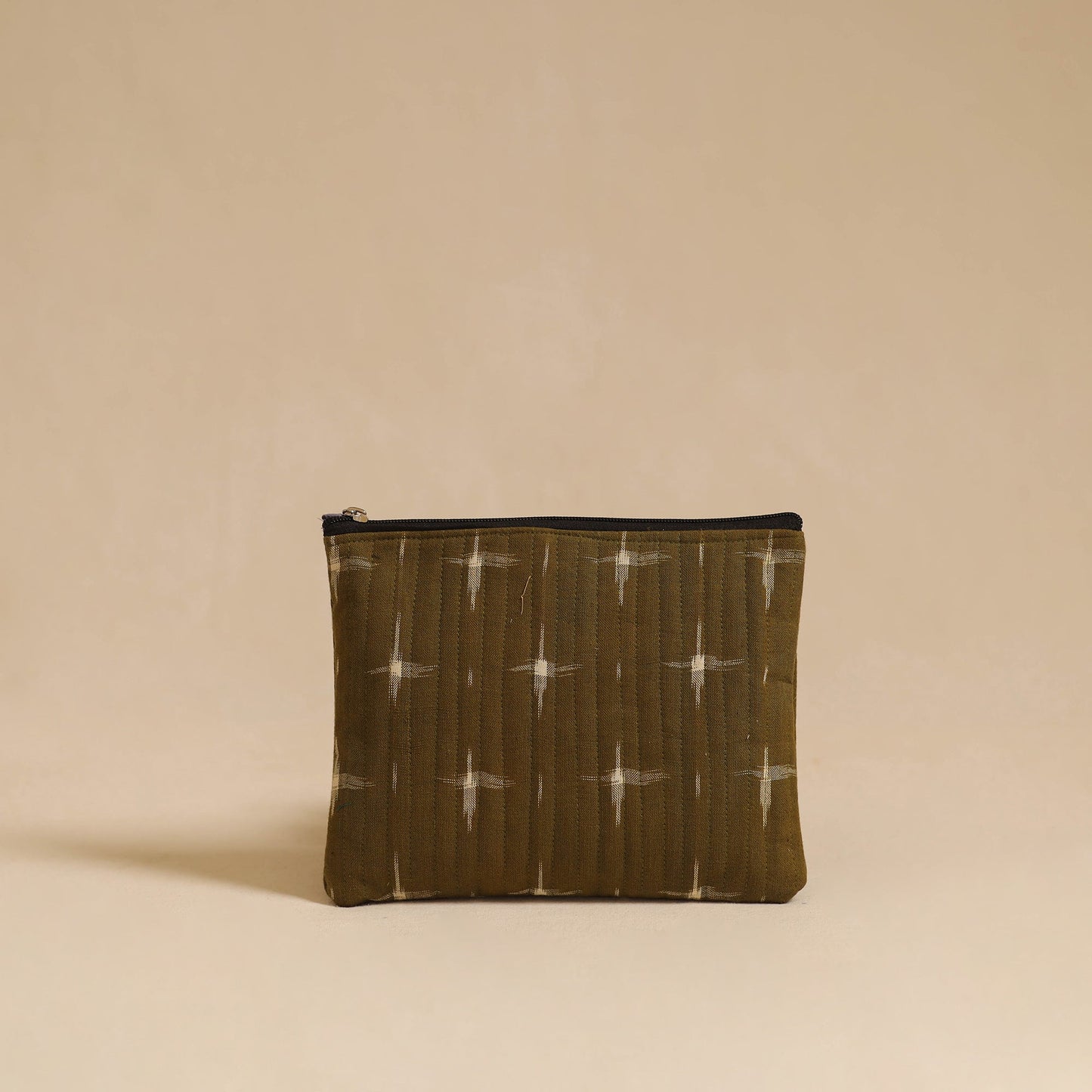 Brown - handmade cotton multipurpose utility pouch (set