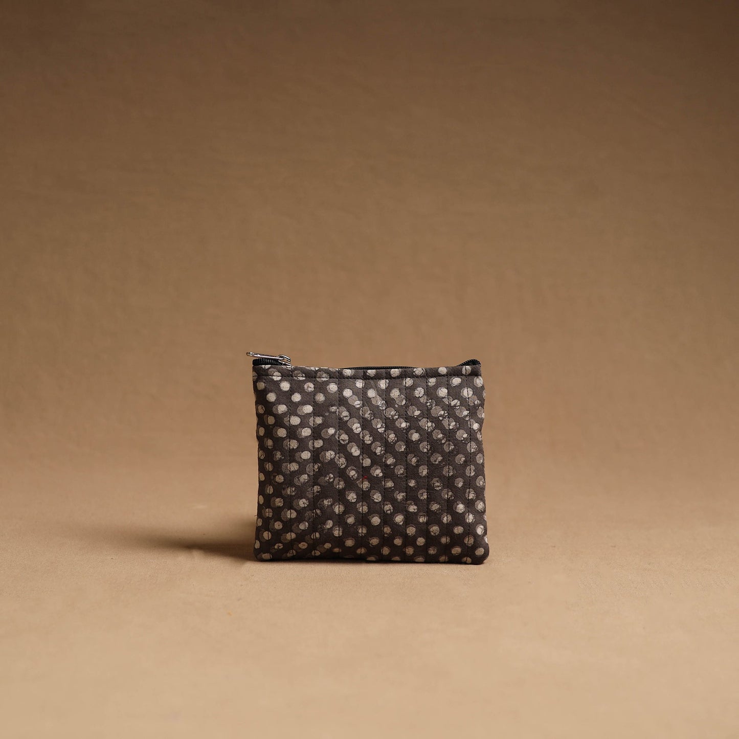 Brown - handmade cotton multipurpose utility pouches (set