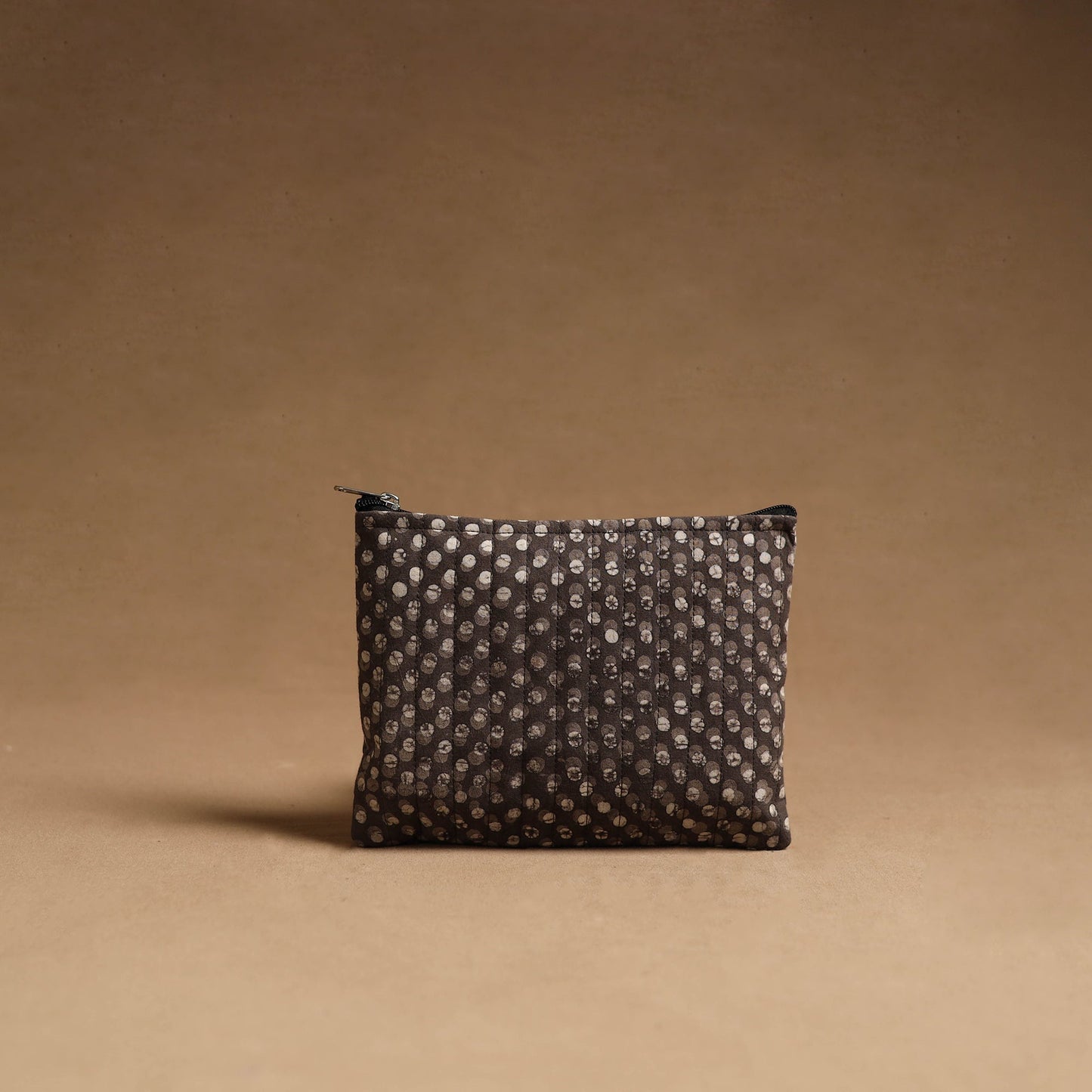 Brown - handmade cotton multipurpose utility pouches (set