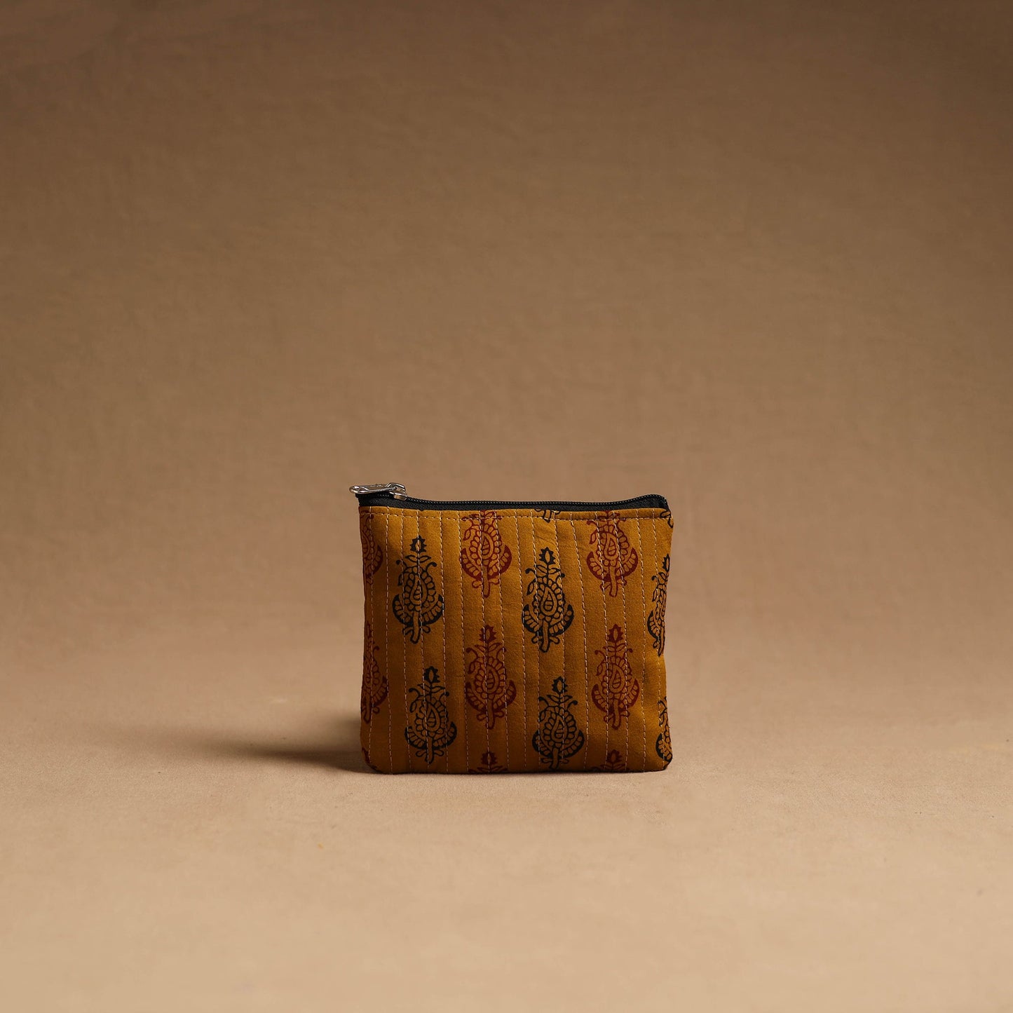 Brown - handmade cotton multipurpose utility pouches (set