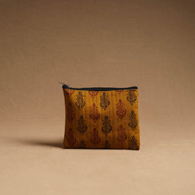 Brown - handmade cotton multipurpose utility pouches (set