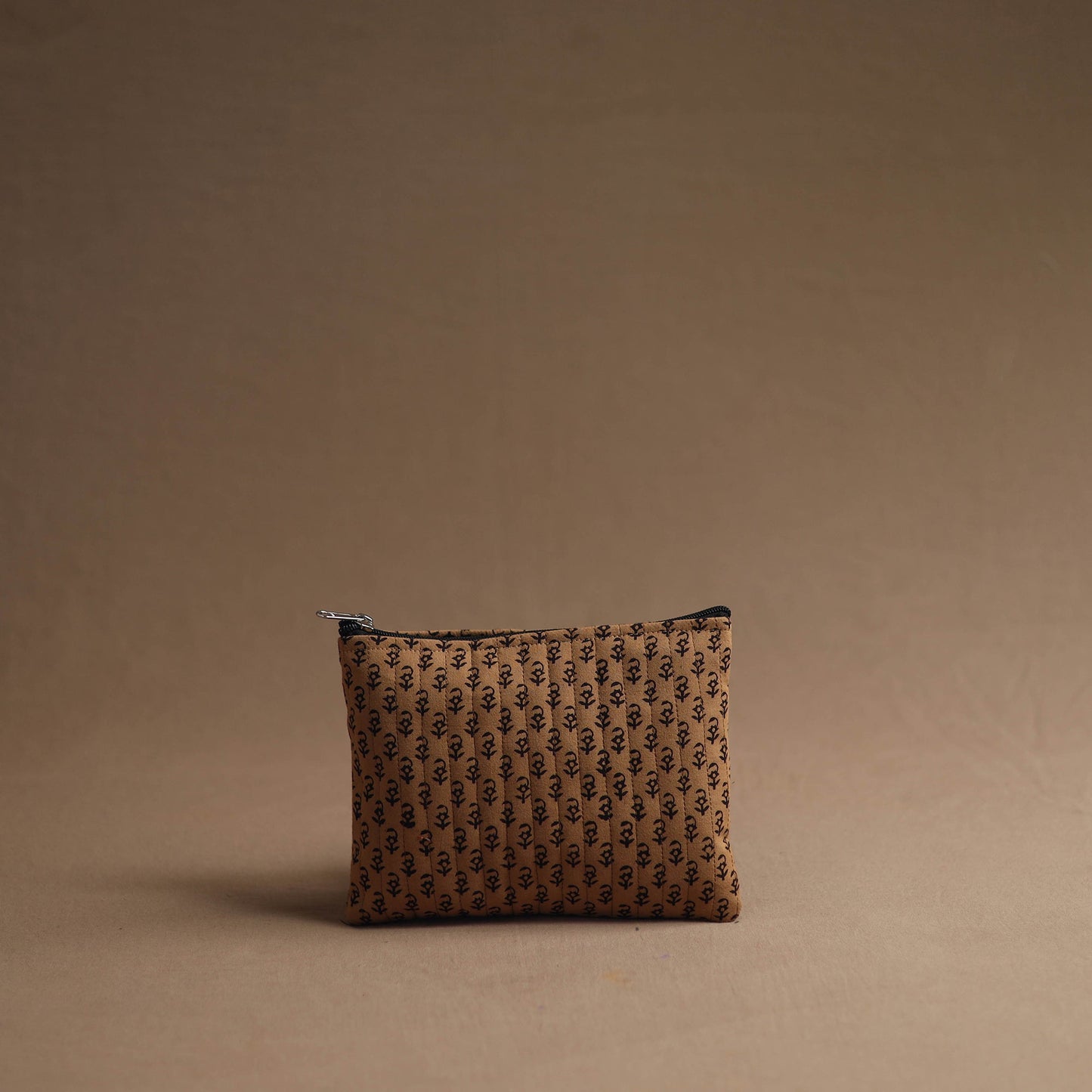 Brown - handmade cotton multipurpose utility pouches (set