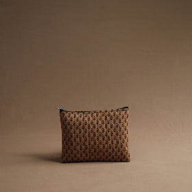 Brown - handmade cotton multipurpose utility pouches (set