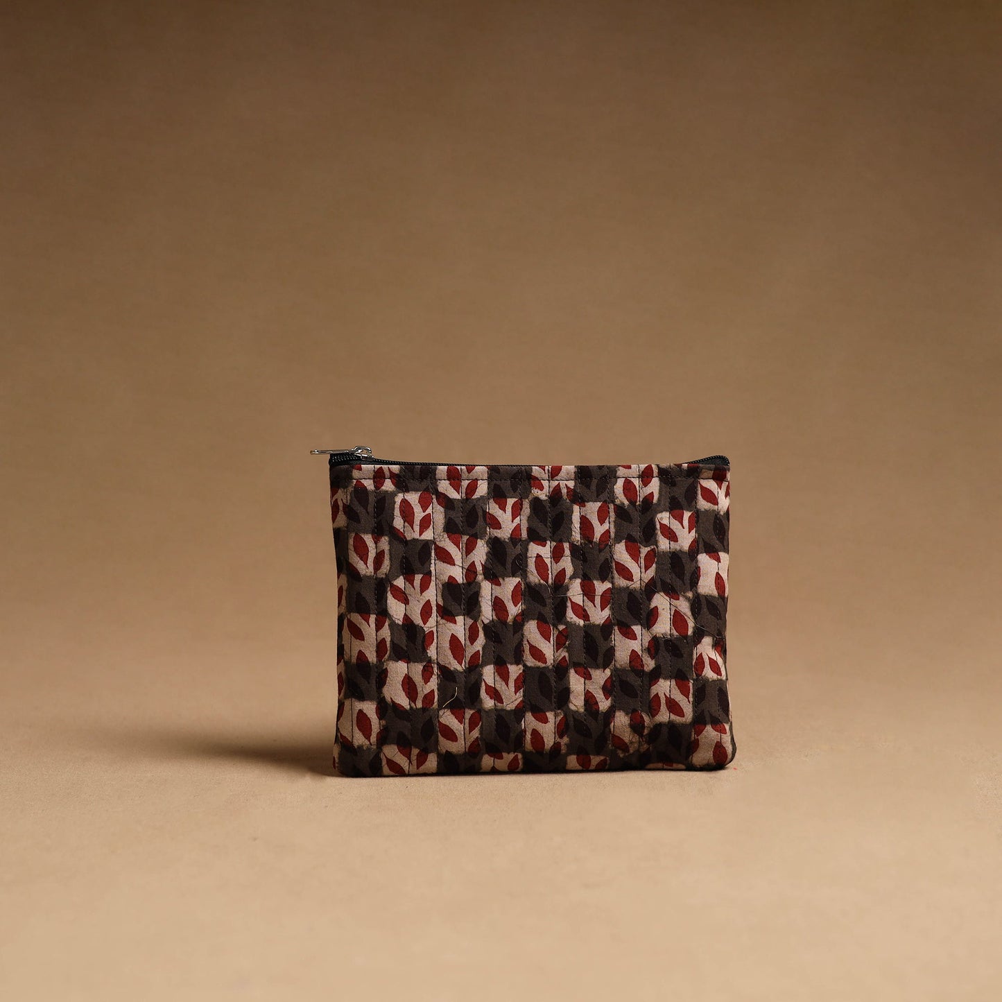 Brown - handmade cotton multipurpose utility pouches (set