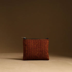 Brown - handmade cotton multipurpose utility pouches (set