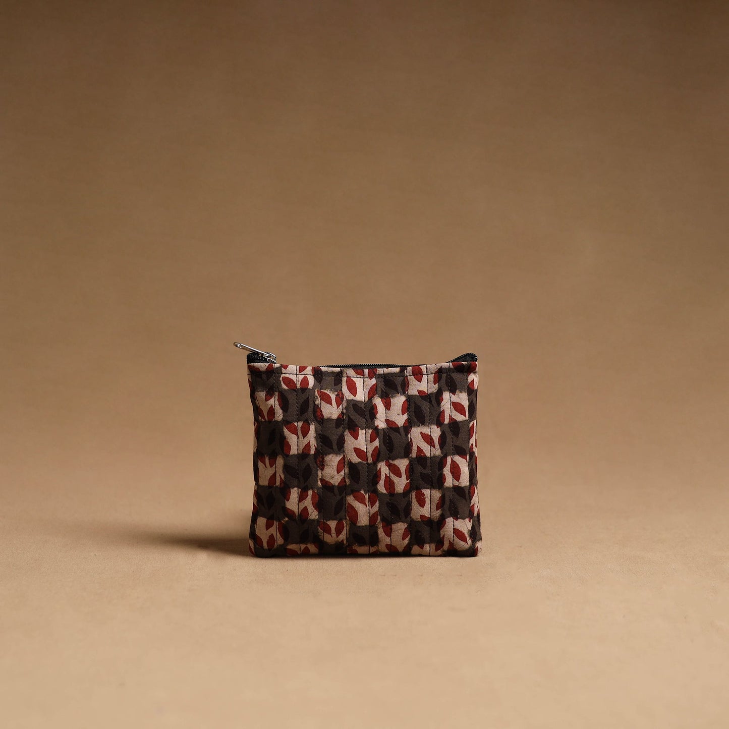 Brown - handmade cotton multipurpose utility pouches (set