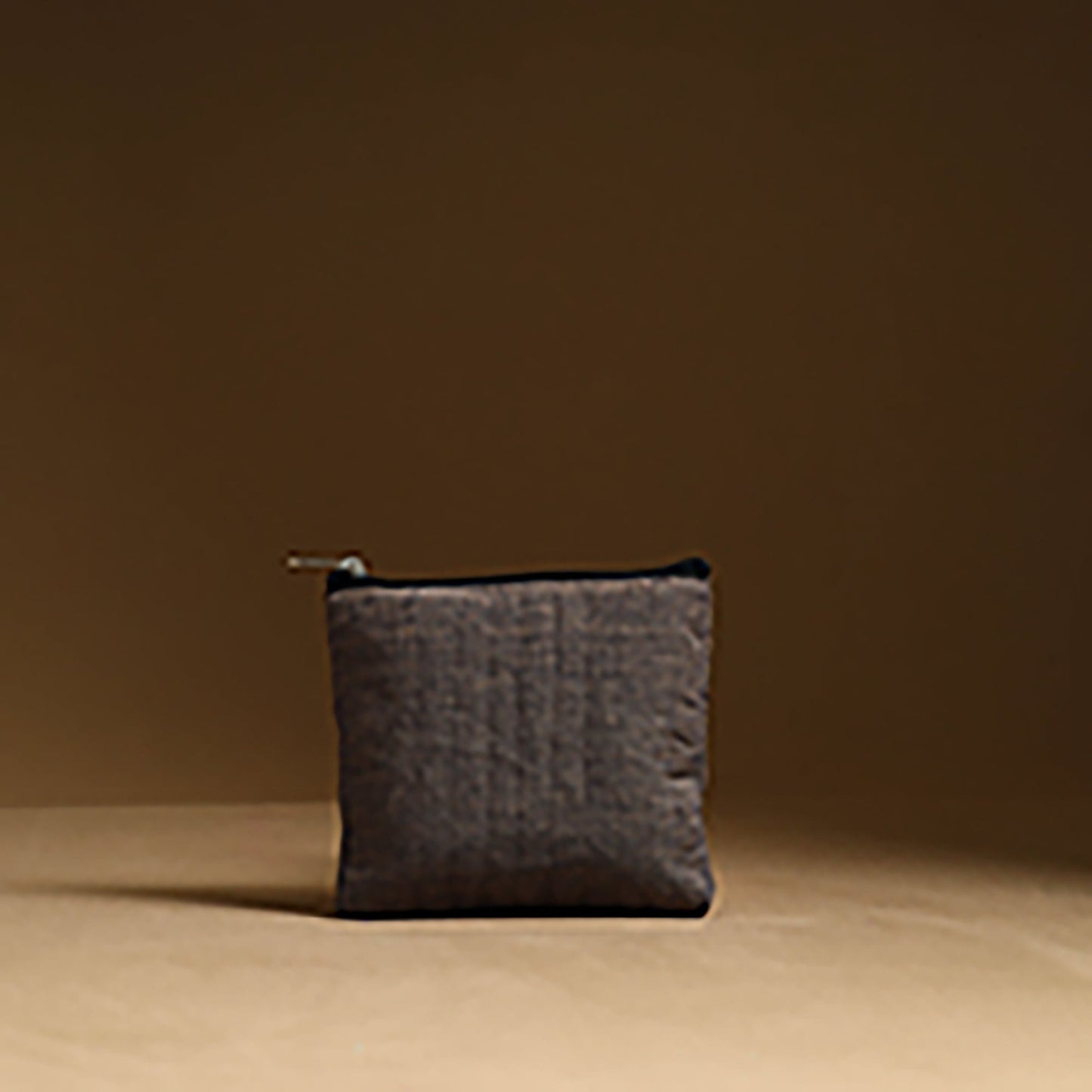 Brown - handmade cotton multipurpose utility pouches (set