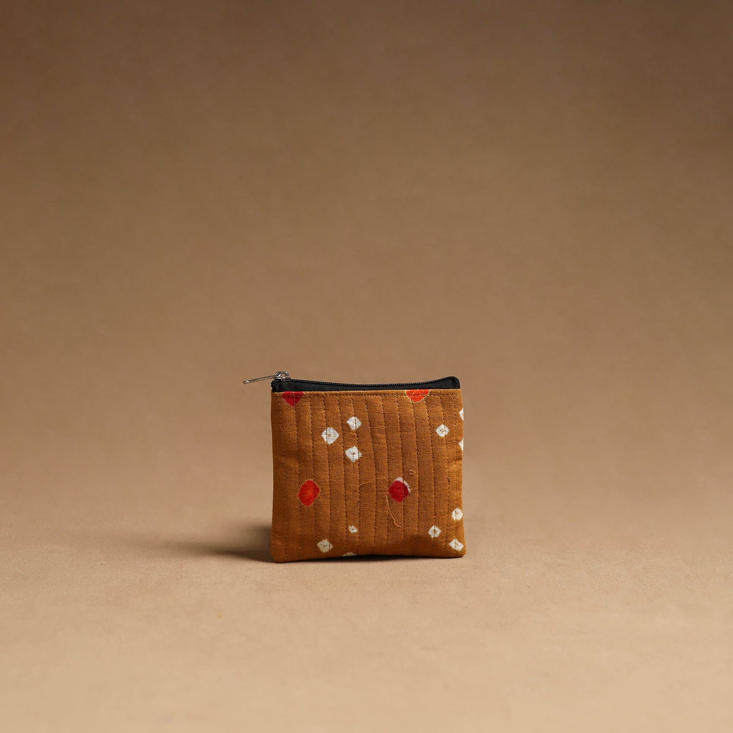 Brown - handmade cotton multipurpose utility pouches (set