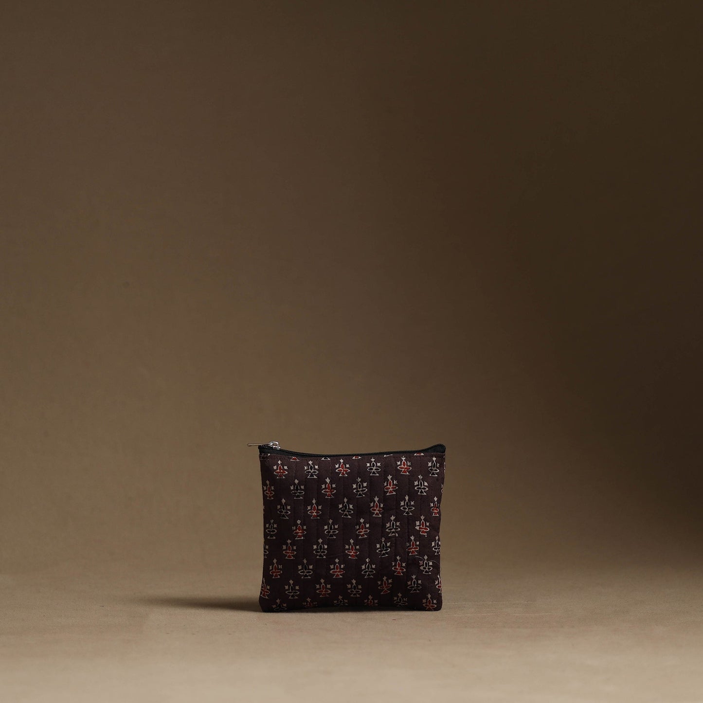 Brown - handmade cotton multipurpose utility pouches (set