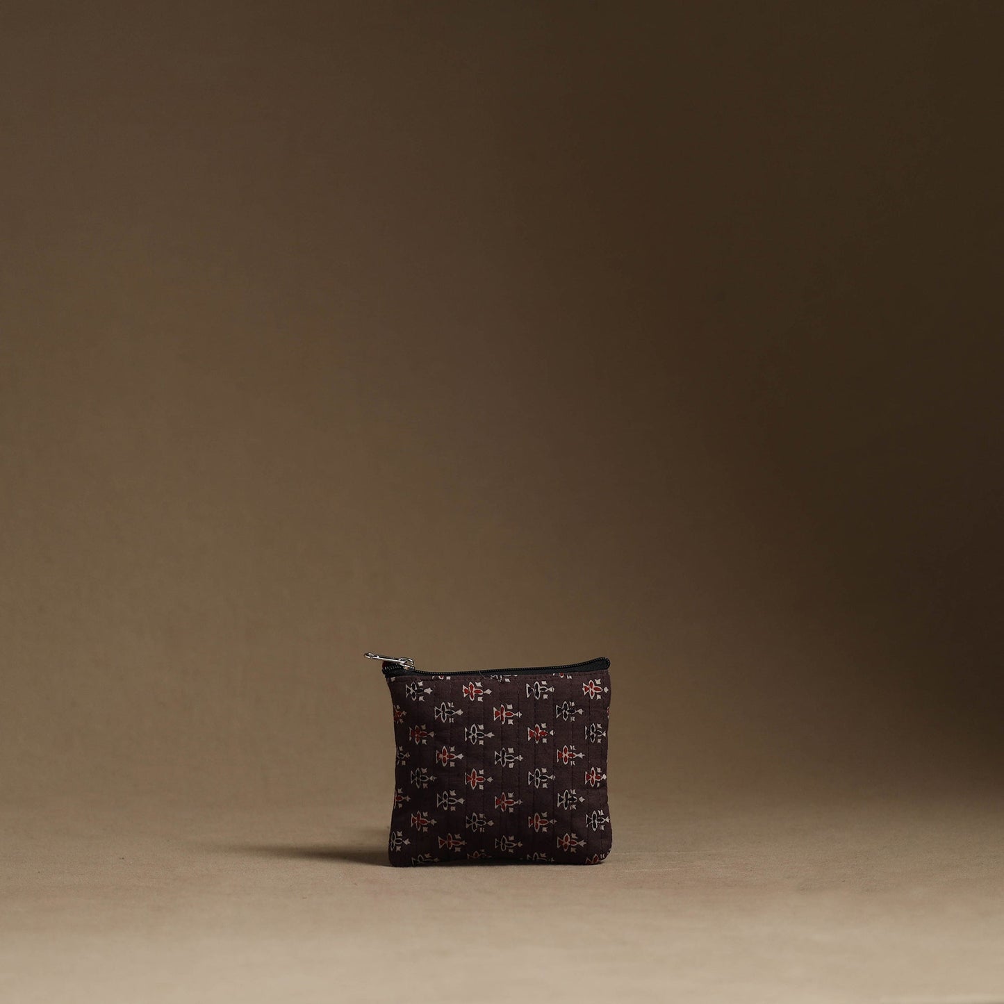 Brown - handmade cotton multipurpose utility pouches (set