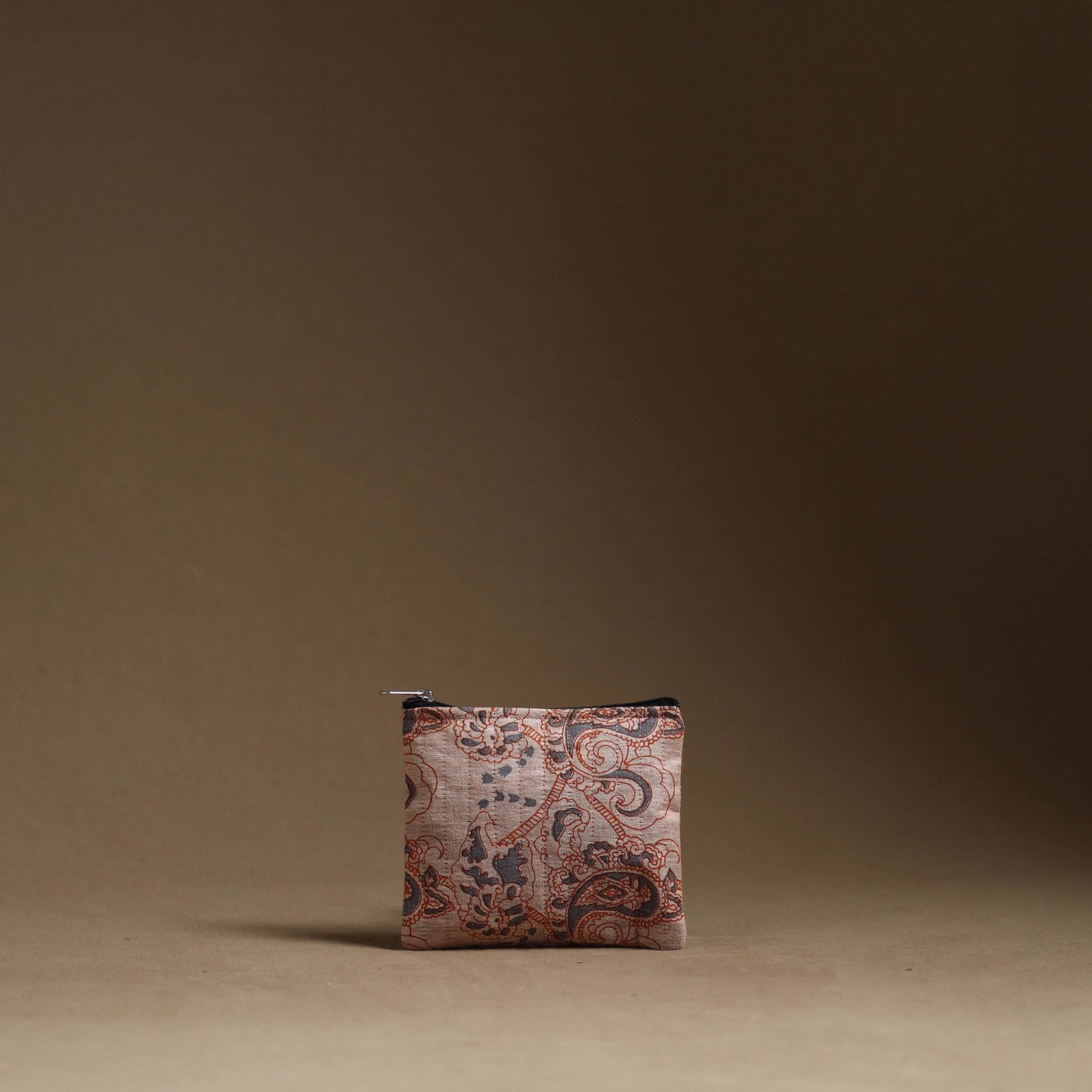 Brown - handmade cotton multipurpose utility pouches (set