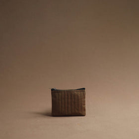 Brown Handmade Cotton Multipurpose Utility Pouches (set of 3)