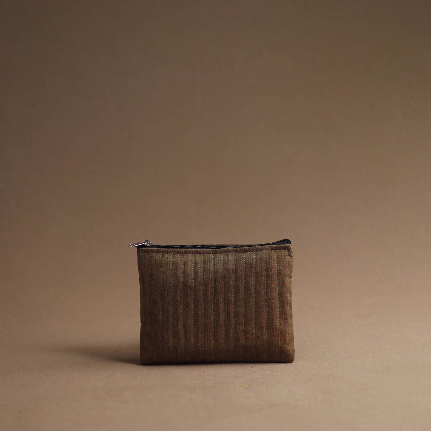 Brown Handmade Cotton Multipurpose Utility Pouches (set of 3)