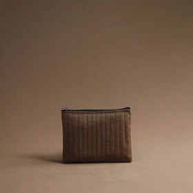 Brown Handmade Cotton Multipurpose Utility Pouches (set of 3)