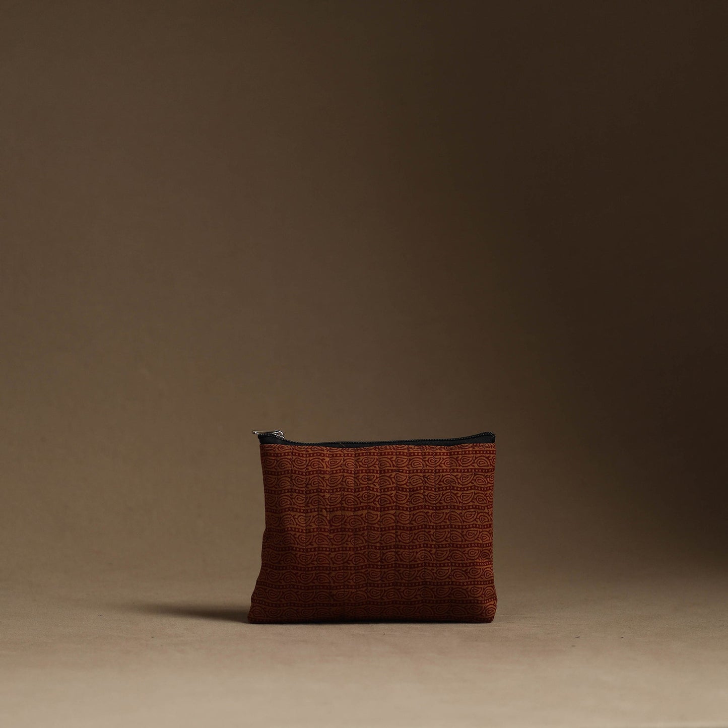 Brown - handmade cotton multipurpose utility pouches (set