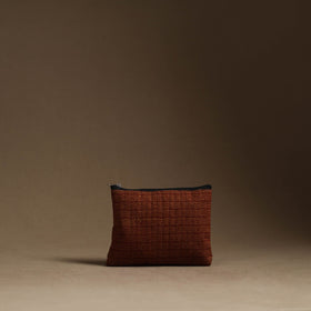 Brown - handmade cotton multipurpose utility pouches (set