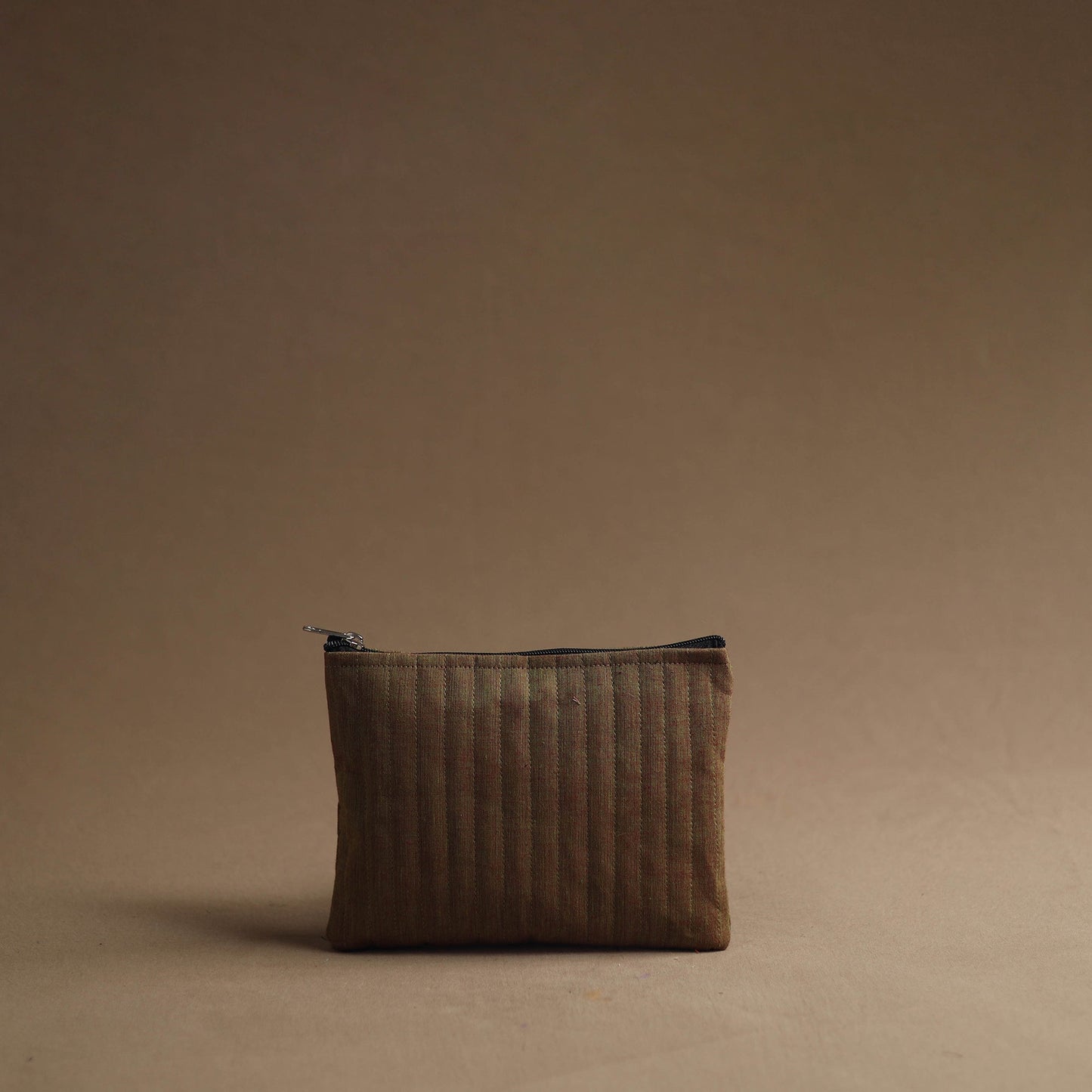 Brown - handmade cotton multipurpose utility pouches (set