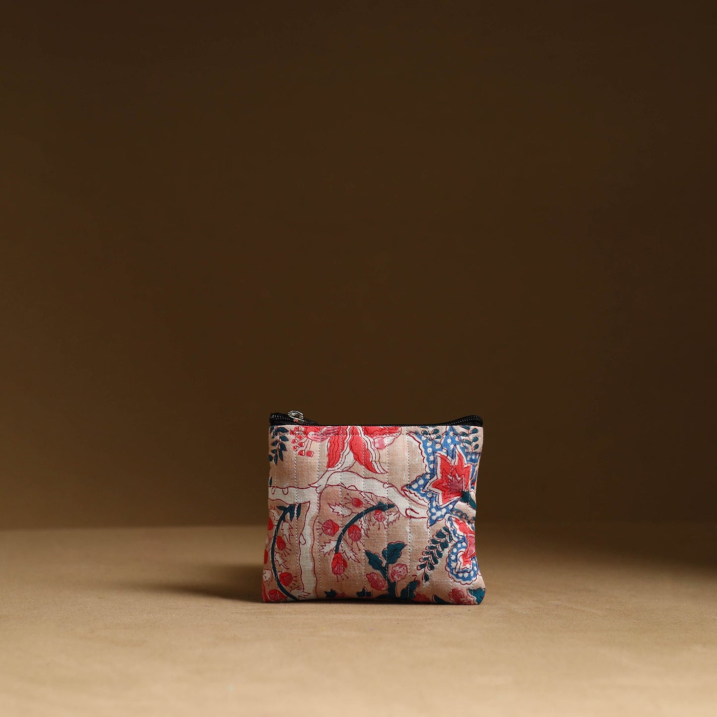 Brown - handmade cotton multipurpose utility pouches (set