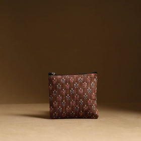 Brown - handmade cotton multipurpose utility pouches (set