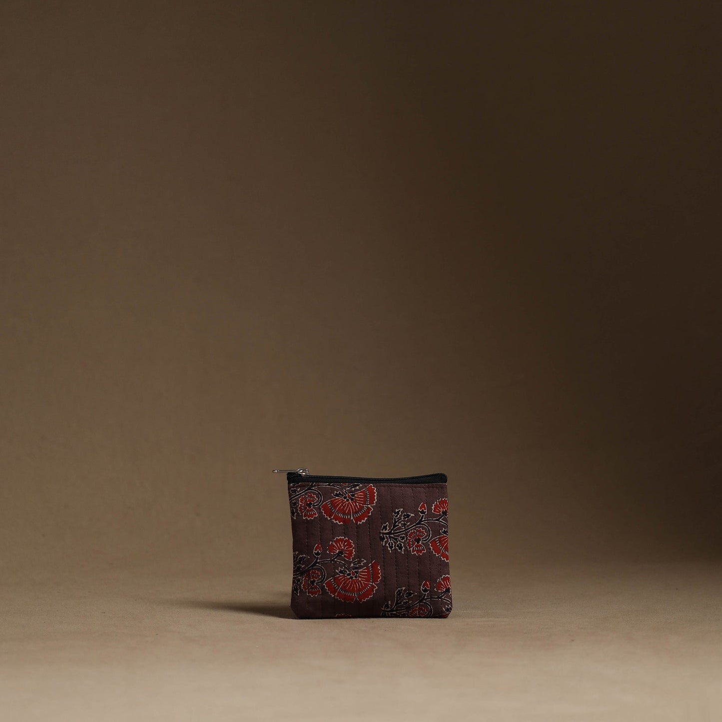 Brown - handmade cotton multipurpose utility pouches (set