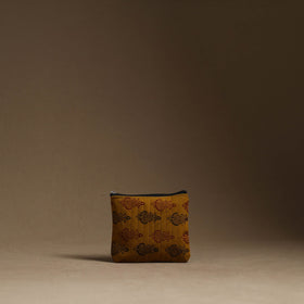 Brown - handmade cotton multipurpose utility pouches (set