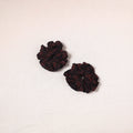 Brown - handmade cotton rubber bands/scrunchies (set of 2)