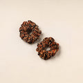 Brown - handmade cotton rubber bands/scrunchies (set of 2)