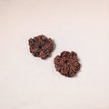 Brown - handmade cotton rubber bands/scrunchies (set of 2)