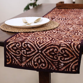 Brown Handmade Cotton Table Runner