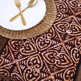 Brown Handmade Cotton Table Runner