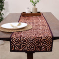Brown Handmade Cotton Table Runner