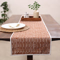 Brown Handmade Cotton Table Runner