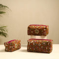  Handmade Cotton Toiletry Bags (Set of 3) 