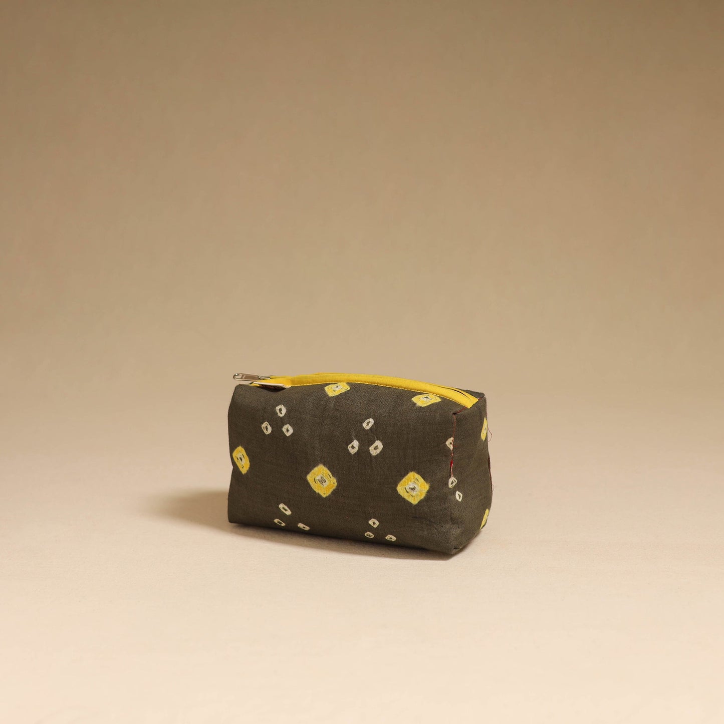 Brown - handmade cotton toiletry pouch 10 - handcrafted