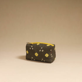 Brown - handmade cotton toiletry pouch 10 - handcrafted