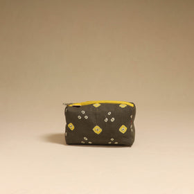 Brown - handmade cotton toiletry pouch 10 - handcrafted